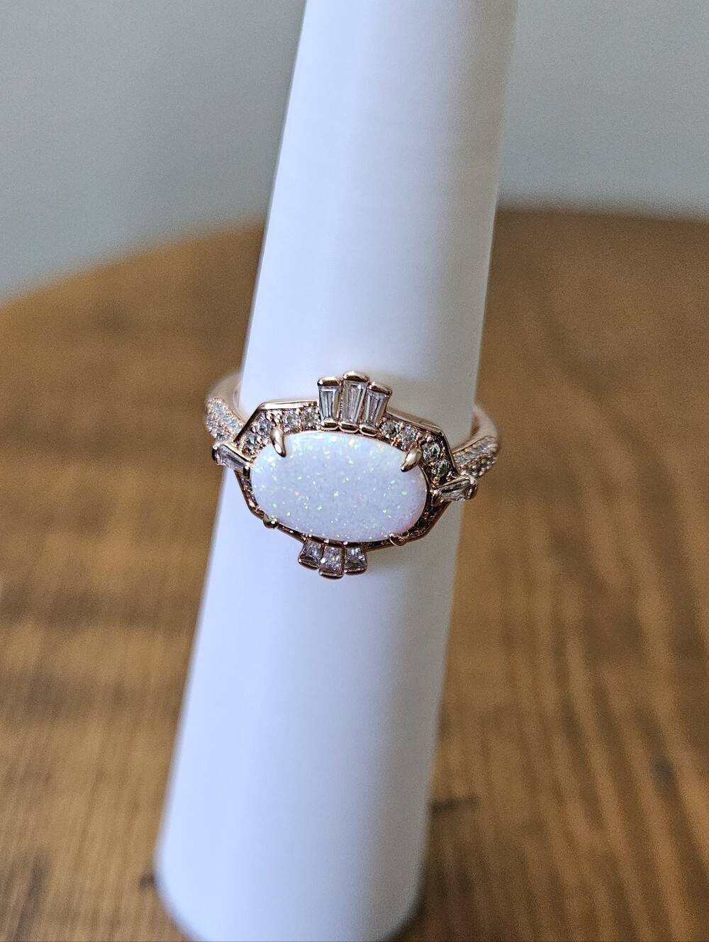 "The Pause That Sparkled" •October Birthday• Bomb Party Ring RG62278 Size 8